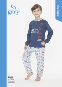 BOY'S PAJAMA M/L Q30029 Tellini S.r.l. Wholesale Clothing